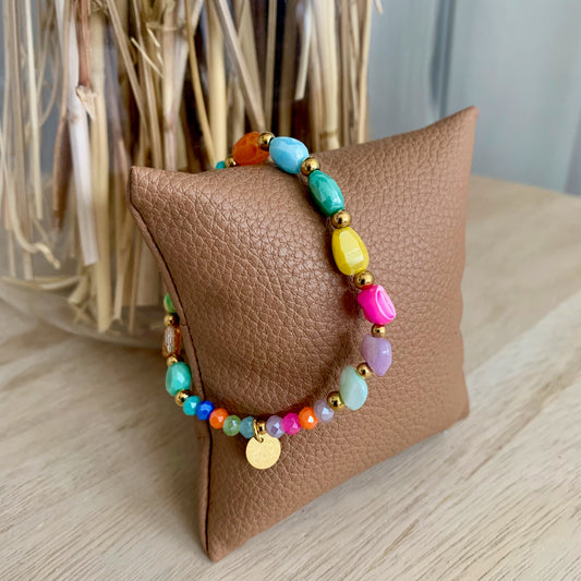 Armbandje 'Amber' Elastisch