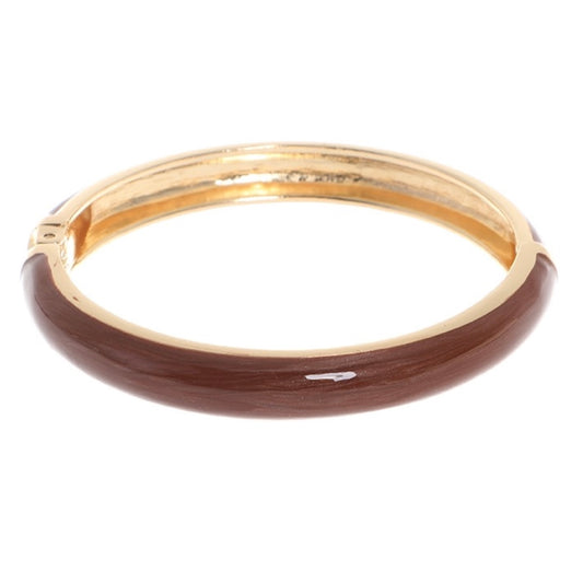 Armband/Bangle 'Noortje' Taupe-Goud